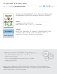 cover of the book Obesity in the Early Childhood Years: State of the Science and Implementation of Promising Solutions: Workshop Summary