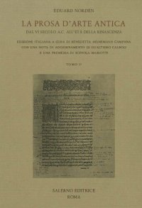 cover of the book La prosa d’arte antica. Dal VI secolo a.C. all’età della Rinascenza. Tomo II