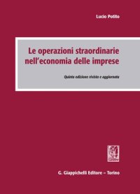 cover of the book Le operazioni straordinarie nell'economia delle imprese