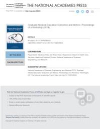 cover of the book Graduate Medical Education Outcomes and Metrics: Proceedings of a Workshop