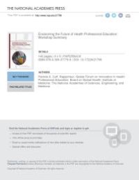 cover of the book Envisioning the Future of Health Professional Education: Workshop Summary