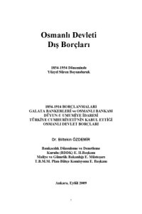 cover of the book Osmanlı Devleti Dış Borçları (External Debts of Ottoman State)