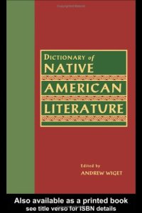 cover of the book Dictionary of Native American Literature (Garland Reference Library of the Humanities)