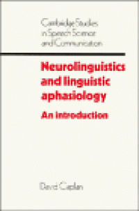 cover of the book Neurolinguistics and Linguistic Aphasiology: An Introduction