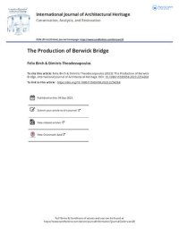 cover of the book The production of Berwick Bridge