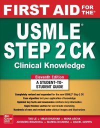 cover of the book First Aid for the USMLE Step 2 CK, Eleventh Edition