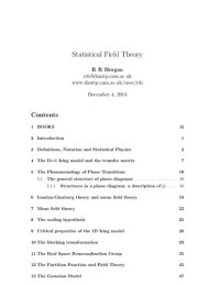 cover of the book Statistical Field Theory