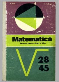 cover of the book Matematică  Manual pentru clasa a VI-a