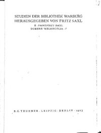 cover of the book Dürers Melencolia 1. Eien quellen- und typengeschichtliche Untersuchung