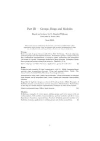 cover of the book Groups, Rings and Modules