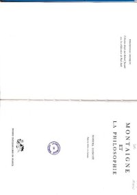 cover of the book Montaigne et la philosophie