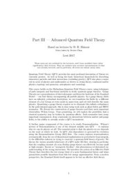 cover of the book Advanced Quantum Field Theory