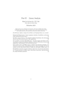 cover of the book Linear Analysis