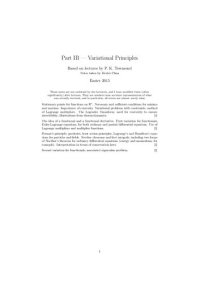 cover of the book Variational Principles