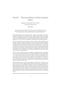 cover of the book Theoretical Physics of Soft Condensed Matter