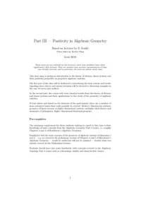 cover of the book Positivity in Algebraic Geometry