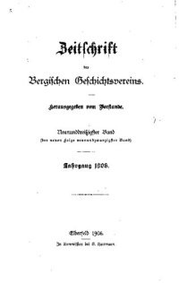 cover of the book Zeitschrift des Bergischen Geschichtsvereins