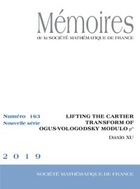 cover of the book Lifting the Cartier transform of Ogus-Vologodsky modulo p^n