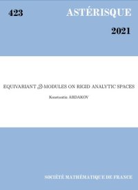 cover of the book Equivariant D-modules on rigid analytic spaces