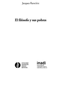 cover of the book El filosofo y sus pobres