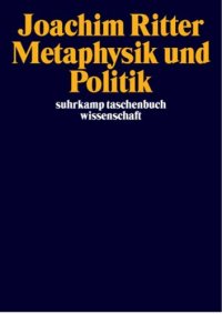 cover of the book Metaphysik und Politik.