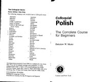 cover of the book Colloquial Polish: The Complete Course for Beginners