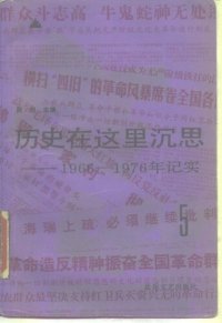 cover of the book 历史在这里沉思: 1966-1976年记实