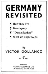 cover of the book Germany Revisited