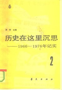 cover of the book 历史在这里沉思: 1966-1976年记实