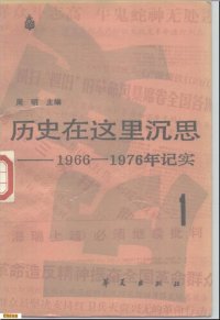 cover of the book 历史在这里沉思: 1966-1976年记实