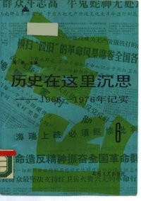 cover of the book 历史在这里沉思: 1966-1976年记实