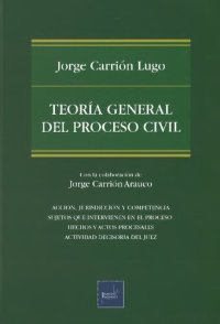 cover of the book TEORÍA GENERAL DEL PROCESO CIVIL