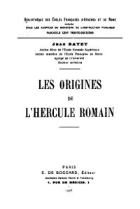 cover of the book Les origines de l'Hercule romain