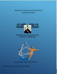 cover of the book Manual de la asignatura de Biomecánica aplicada al Deporte