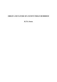 cover of the book The Origin and Nature of Ancient Indian Buddhism