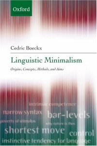 cover of the book Linguistic Minimalism: Origins, Concepts, Methods, and Aims