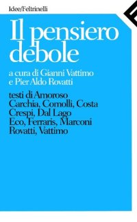 cover of the book Il pensiero debole