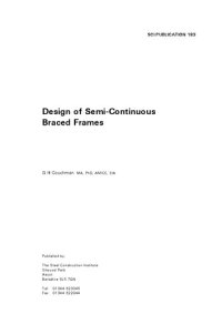 cover of the book P183: Design of Semi-Continuous Braced Frames