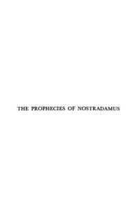 cover of the book The Prophecies of Nostradamus