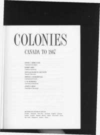 cover of the book Colonies : Canada to 1867