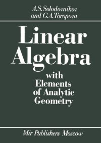 cover of the book Linear Algebra with Elements of Analytic Geometry