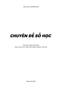 cover of the book Chuyên đề Số học của Diễn đàn MathScope