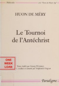 cover of the book Le Tournoi de l'Antéchrist (Li Tornoiemenz Antecrit)