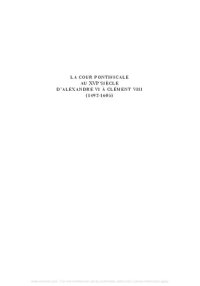 cover of the book La cour pontificale au XVIe siècle d’Alexandre VI à Clement VIII (1492-1605)