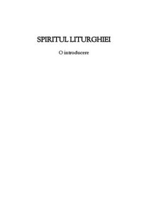 cover of the book Spiritul Liturghiei