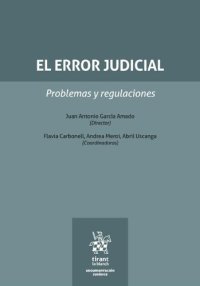 cover of the book El error judicial: Problemas y regulaciones