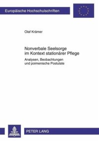 cover of the book Nonverbale Seelsorge im Kontext stationaerer Pflege: Analysen, Beobachtungen und poimenische Postulate