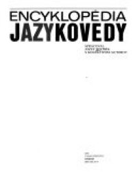 cover of the book Encyklopédia jazykovedy