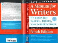 cover of the book A Manual for Writers of Research Papers, Theses, and Dissertations: Chicago Style for Students and Researchers