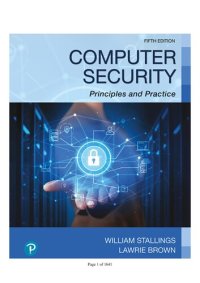 cover of the book Computer Security Principles and Practice 5th Edition